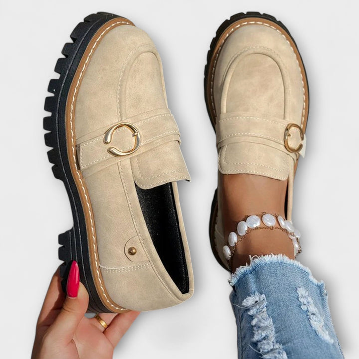 Lora™ | Lässige Slipper mit runder Zehenpartie