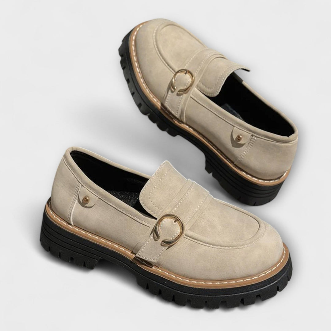 Lora™ | Lässige Slipper mit runder Zehenpartie