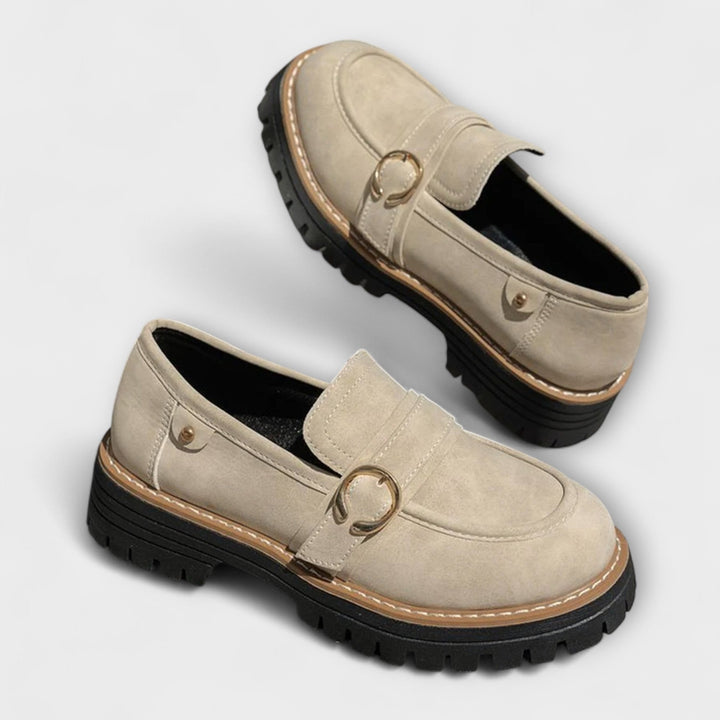 Lora™ | Lässige Slipper mit runder Zehenpartie