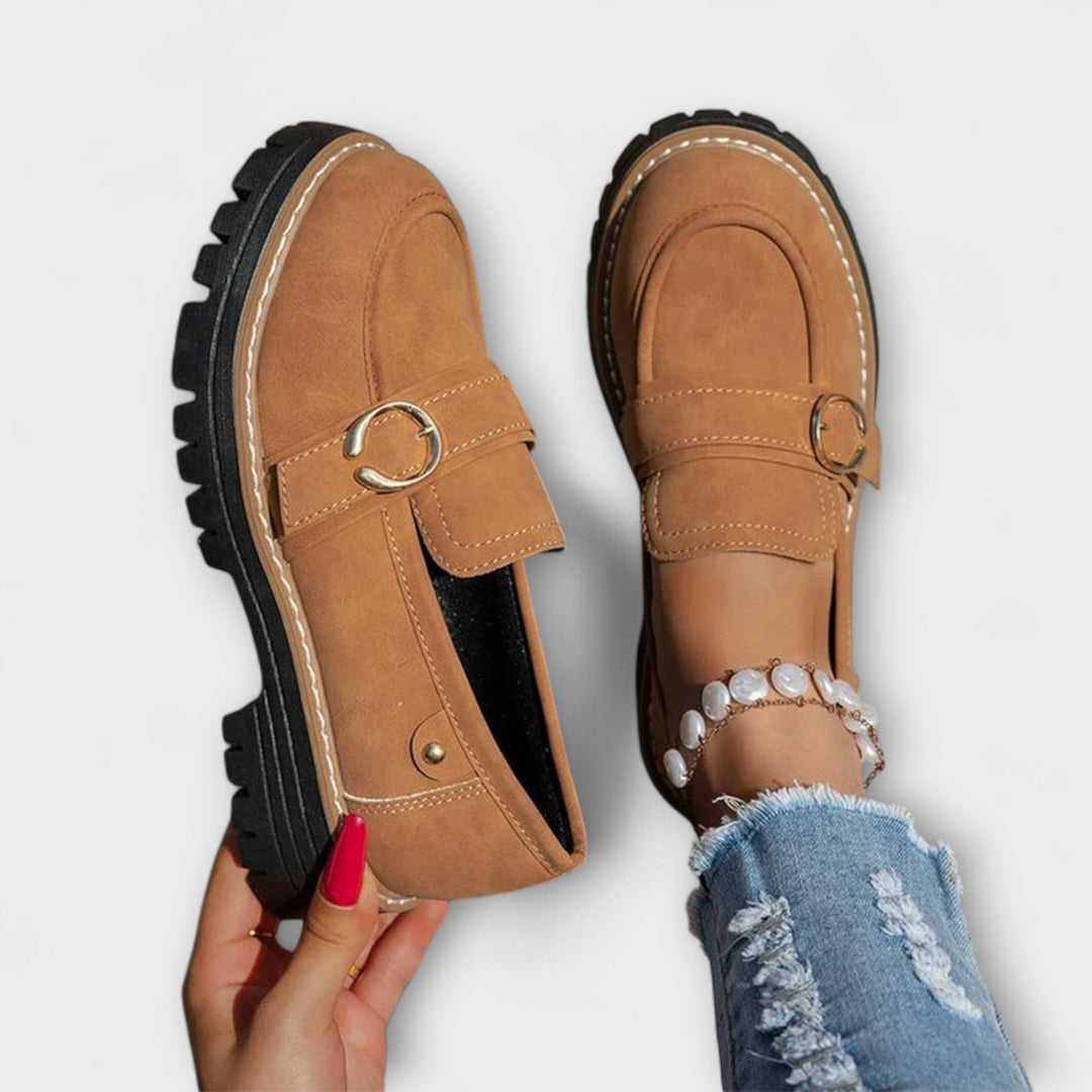 Lora™ | Lässige Slipper mit runder Zehenpartie