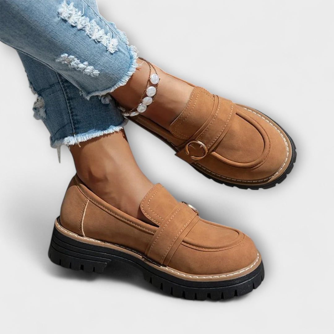 Lora™ | Lässige Slipper mit runder Zehenpartie