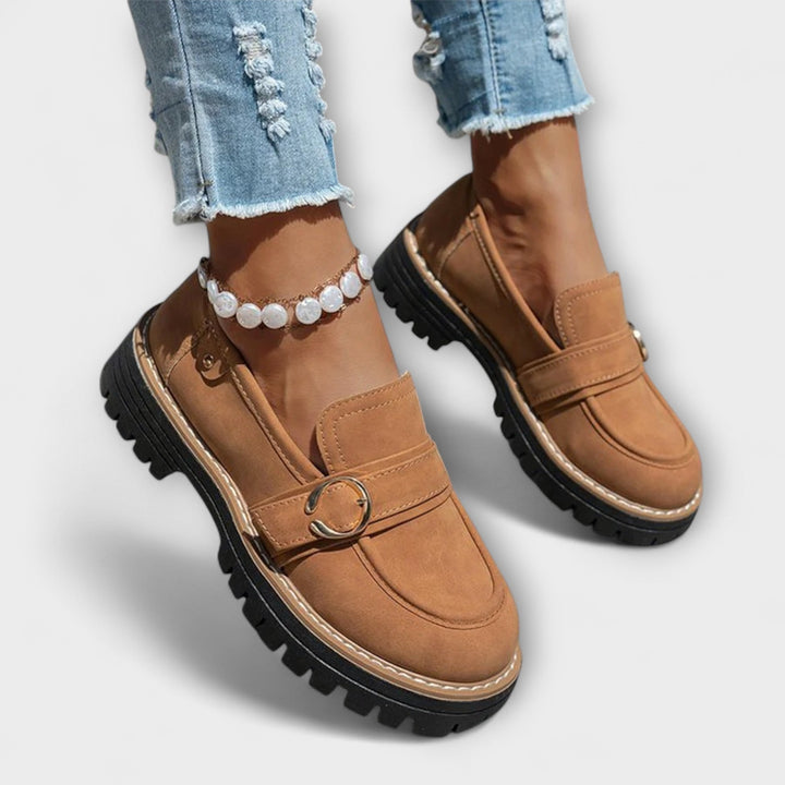 Lora™ | Lässige Slipper mit runder Zehenpartie