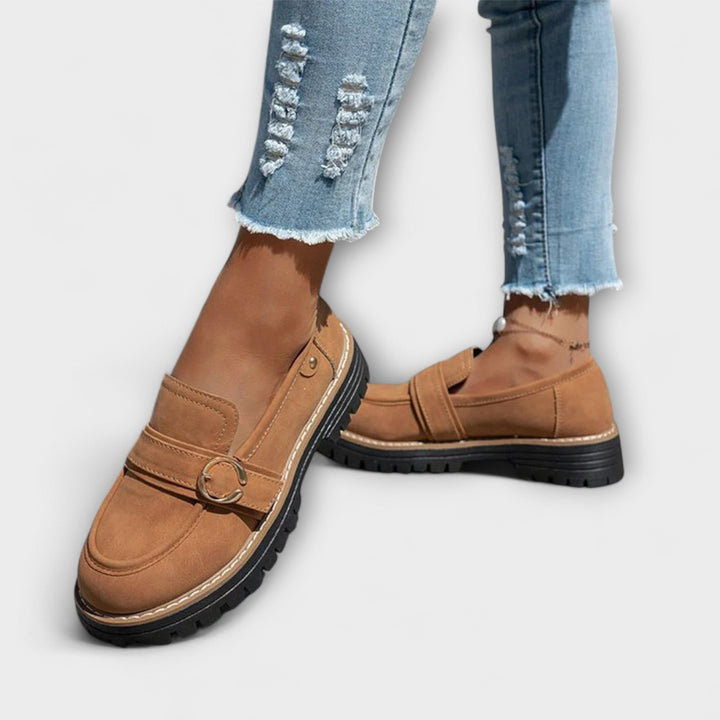 Lora™ | Lässige Slipper mit runder Zehenpartie