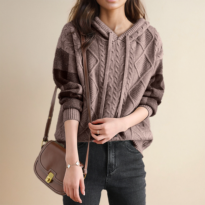 Emily | Gestrickter Hoodie