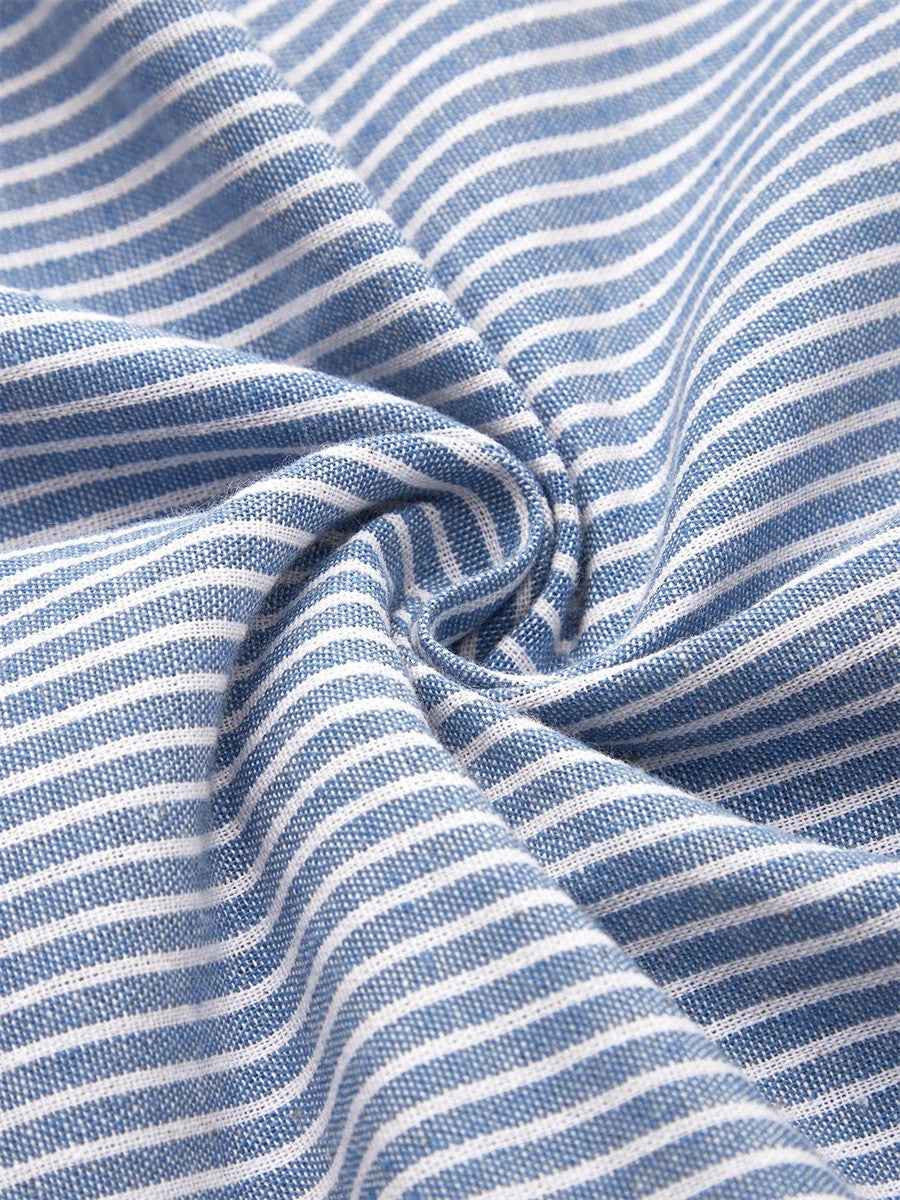 JARNA | Mittellanges gestreiftes Kleid