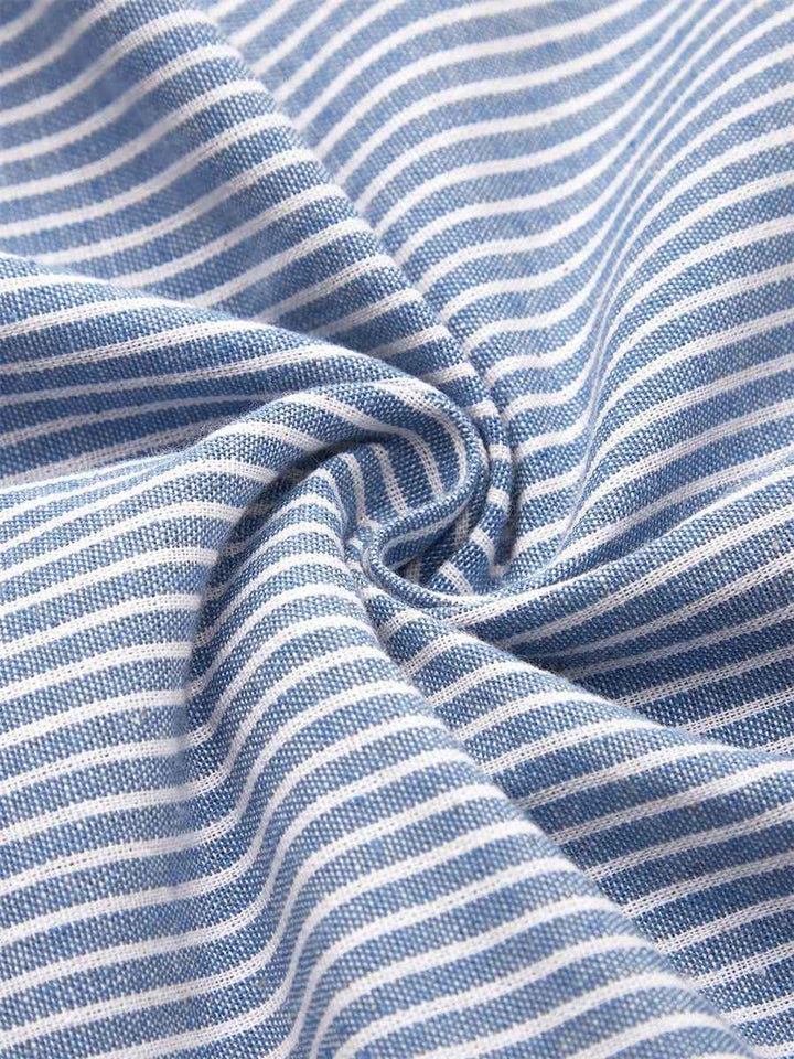 JARNA | Mittellanges gestreiftes Kleid