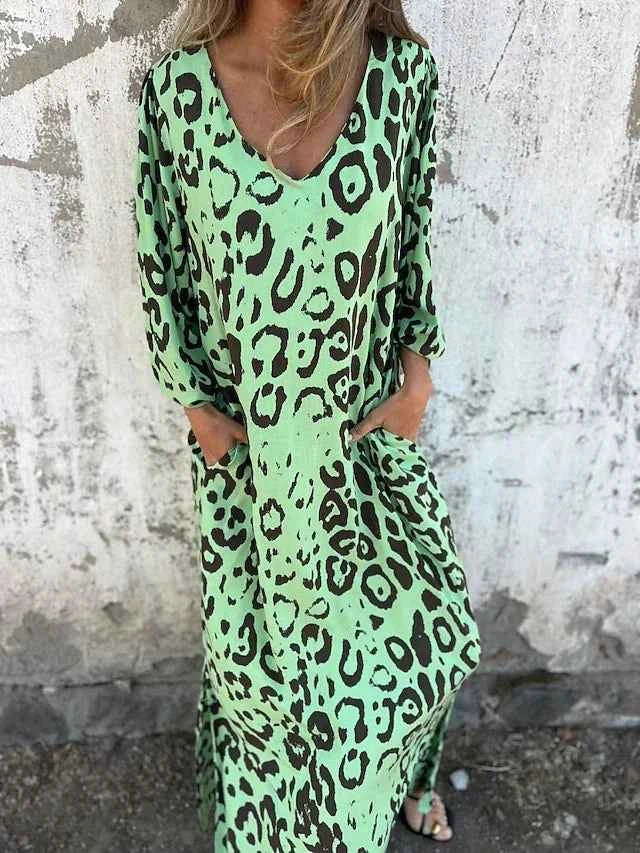 Jessa – Maxikleid mit Leopardenmuster