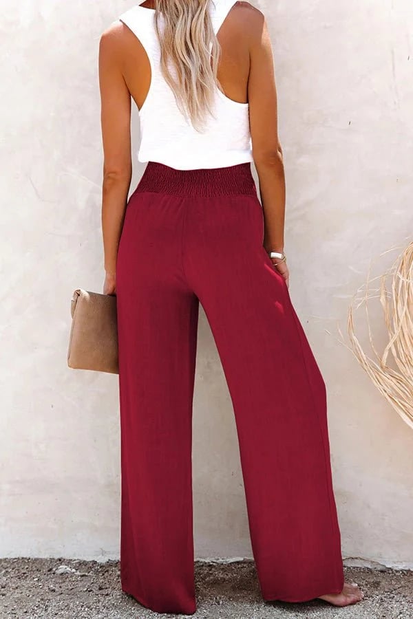 Riana – Hose mit hoher Taille und Relaxed-Fit