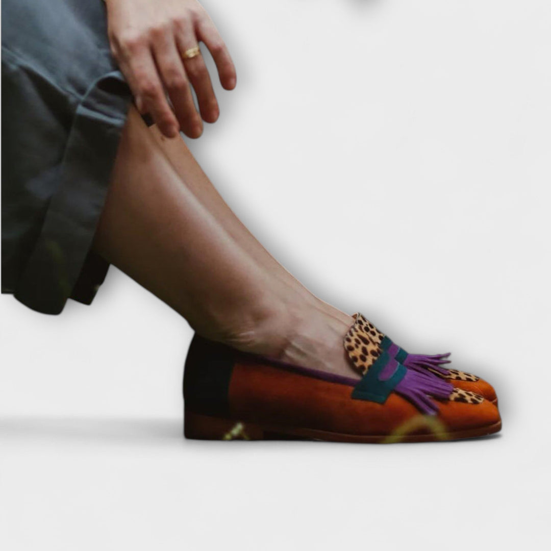 Fallon™ | Leoparden-Mokassin Braun