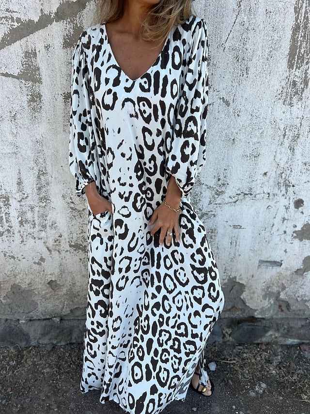 Jessa – Maxikleid mit Leopardenmuster