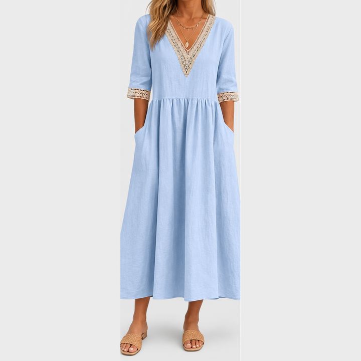 LIVIA | HALBLANGES SPITZENKLEID