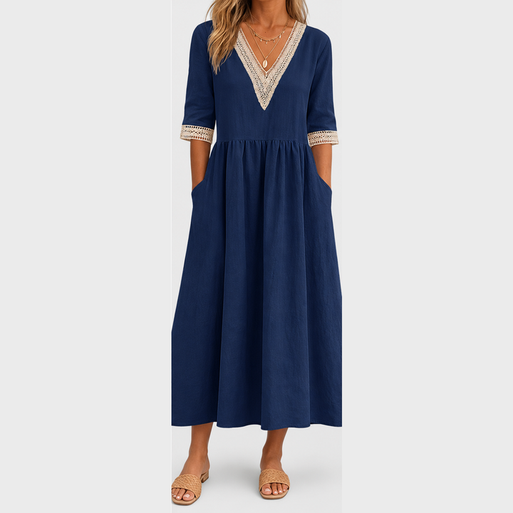 LIVIA | HALBLANGES SPITZENKLEID