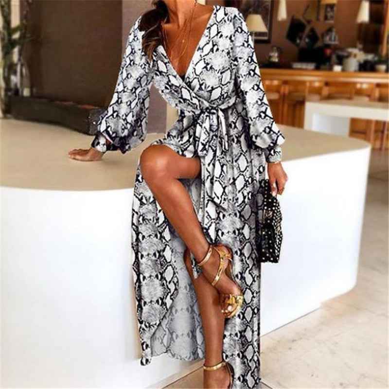 Faye – Boho-bedrucktes Kleid